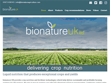 Tablet Screenshot of bionatureagriculture.com
